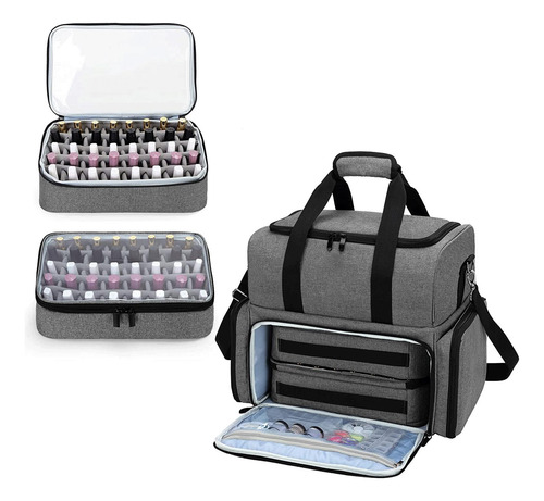 Organizador De Esmalte De Uñas Con Asa Para 80 Botellas,