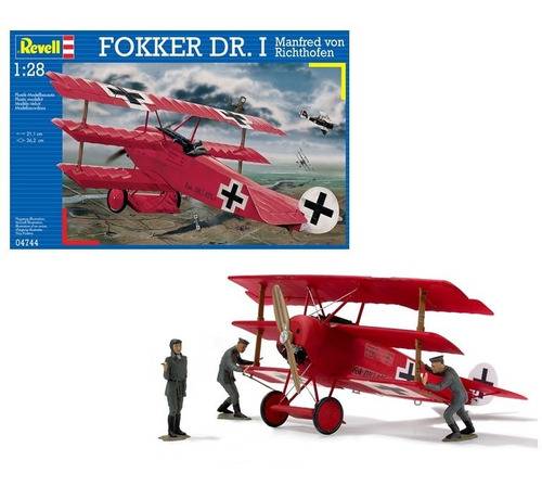Avión Fokker Dr.i Richthofen 1/28 Model Kit Revell