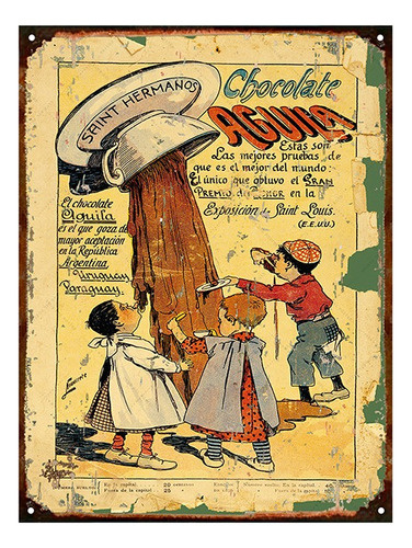 Chapa Vintage Publicidad Antigua Chocolate Aguila L604