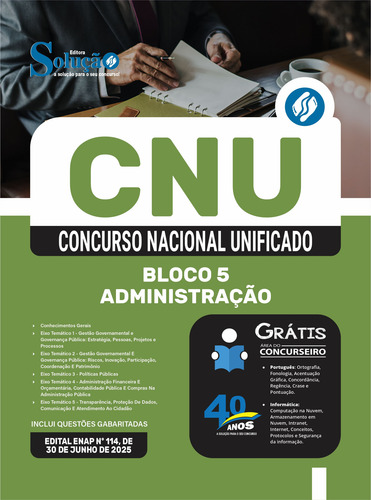 Apostila Cnu 2025 - Bloco 5 - Administração