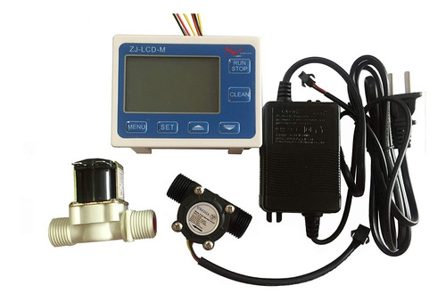 Medidor Digital Flujo Agua 1/2 +val.solenoide,adaptador+fluj