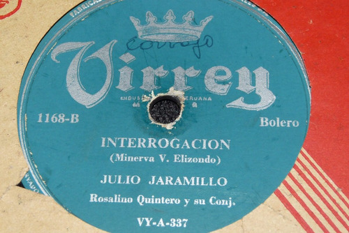 Jch- Julio Jaramillo Interrogacion / La Pacharaca 78 Rpm