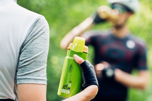 Imagen 2 de 3 de Caramañola Ciclismo Jet Green 550ml Bidón Botella
