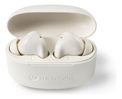 Auricular Motorola Moto Buds 065 Beige Color Blanco