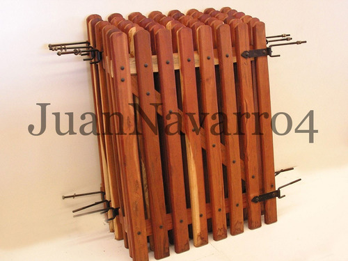 Imagen 4 de 7 de Porton Tranquera De Madera De Quebracho.