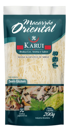 5x Karui Macarrão Oriental Sem Glúten 1 X 200 G