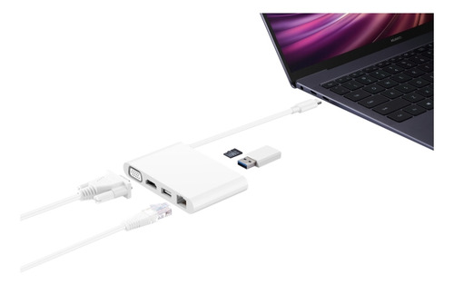Huawei Matedock 3 Hub Adaptador Usb-tipo C A Multi Puertos
