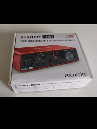 Interfaz De Audio Focusrite Scarl 3g Solo