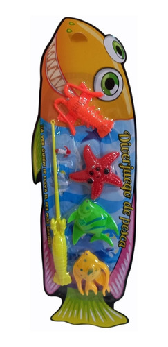 Juguete Pesca Milagrosa 3 Peces Y Caña Divertido Juguete Pesca Milagrosa 3 Peces Y Caña Divertido