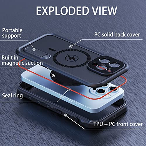 Funda Waterproof Para iPhone 13 Pro Max Azul-022