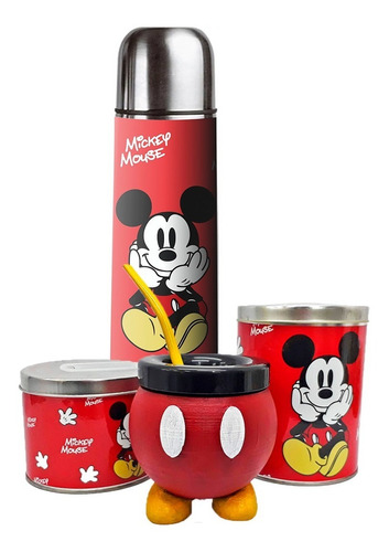 Mate Mickey  + Termo + Azucarero + Yerbero- Impresion 3d