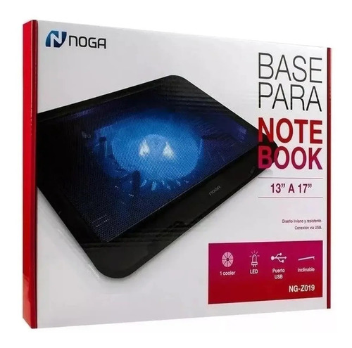Base Cooler Universal Notebook 13 A 17 Noga - Factura A / B