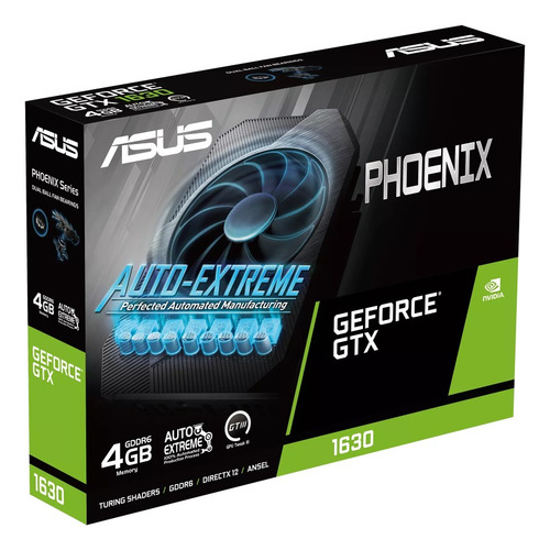 Imagen 4 de 8 de Placa De Video Asus 1630 Phoenix 4gb Gddr6 Nvidia