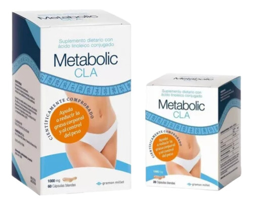 Combo Metabolic Cla X60 +  28 Caps De Regalo