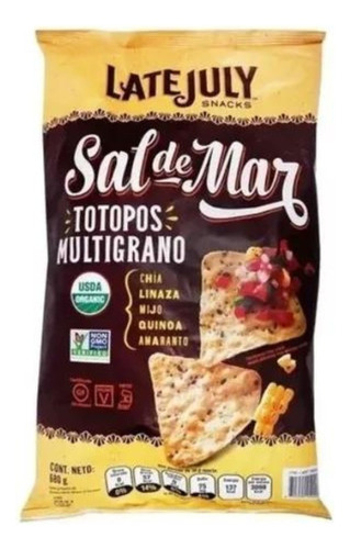 Totopos Multigrano Orgánicos 680g Late July Snack Veganos