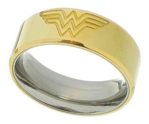 Imagem 6 de 6 de Aliança De Moeda Antiga Mulher Maravilha E Super Man