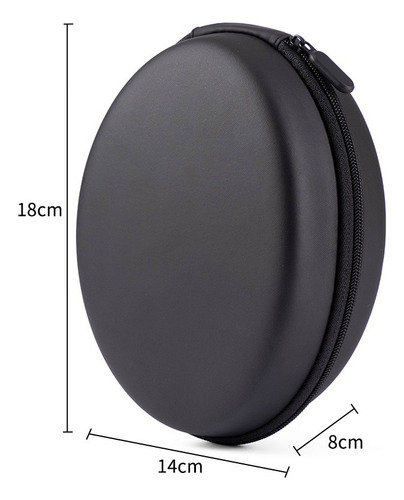 & Estuche Funda Case Audífonos Grande Vinil For Diademas
