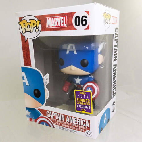 Funko Pop Marvel - Exclusivo De Capitán América 06