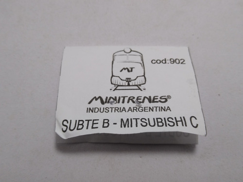 Imagen 9 de 10 de Nico Coche Cabina Subte B Mitsubishi Fibrofac H0 (mnt 146)