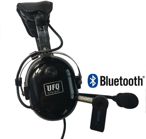 Ufq Pnr - Auriculares De Aviación Con Adaptador Bluetooth No Color Negro