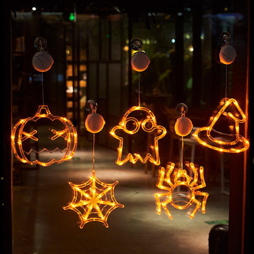 Luces Con Ventosa Para Halloween, 4 Tipos De Luces Led, 4 Ti