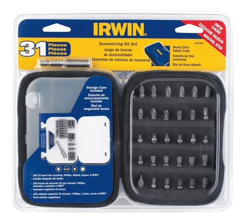 Set Juego 31 Puntas Atornillar Destornillador Ph Torx Irwin