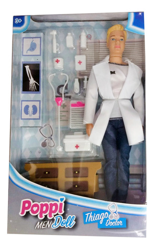 Muñeco Thiago Doctor Poppi Men Doll Ploppy 381473