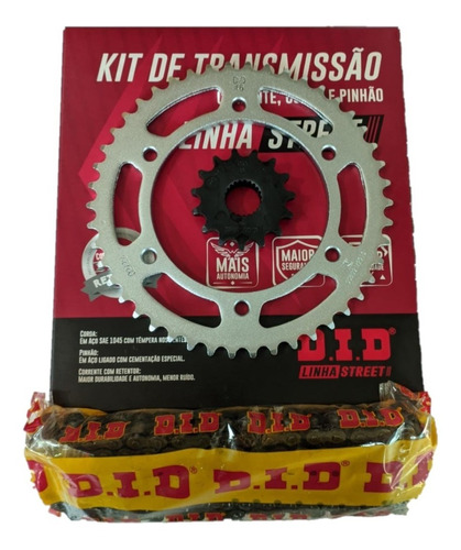 Kit Relação Yamaha Fazer 250 2018 2019 2020 Did C/ Retentor