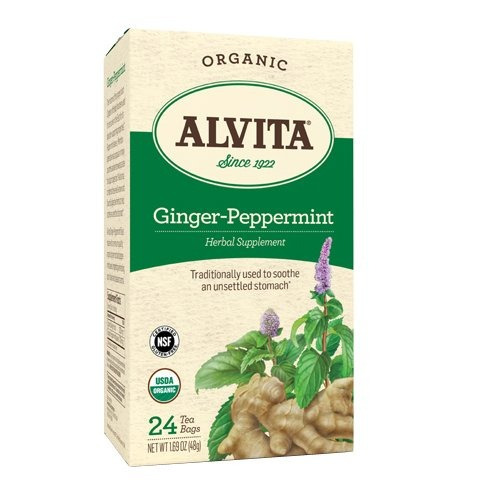 Alvita Ginger-té De Menta, Orgánico, 24 Conde