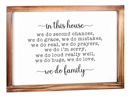 In This House We Do Family Sign - Family Signs For Home Deco