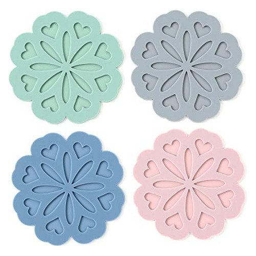Juego De 4 Salvamanteles De Silicona, Soporte Para Ollas Cal