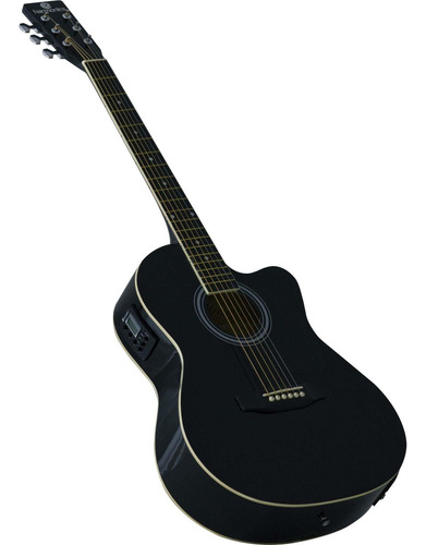 Imagem 3 de 6 de Violão Eletroacústico Aço Ge-21 Preto Harmonics