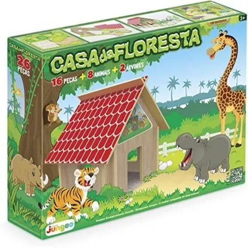 Casa Da Floresta Jogo De Montar Madeira Educativo Junges