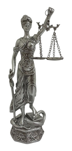 Estatua Decorativa Figura Diosa De La Justicia 28cm