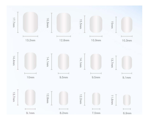 Colorete En Polvo Para Uñas En Forma De T, Estilo Blanco, 1