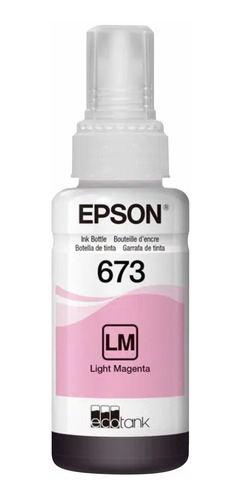 Imagem 2 de 3 de Refil Original Epson 673 L800 L805 L810 L850 Magenta Light