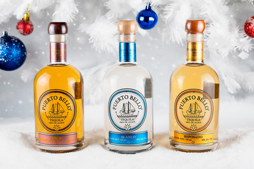Puerto Bello Tequila Reposado 100% Agave 750 Ml