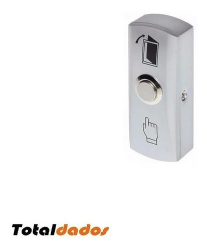 Imagem 2 de 2 de Kit 2 Botoeira De Sobrepor Inox Para Controle De Acesso