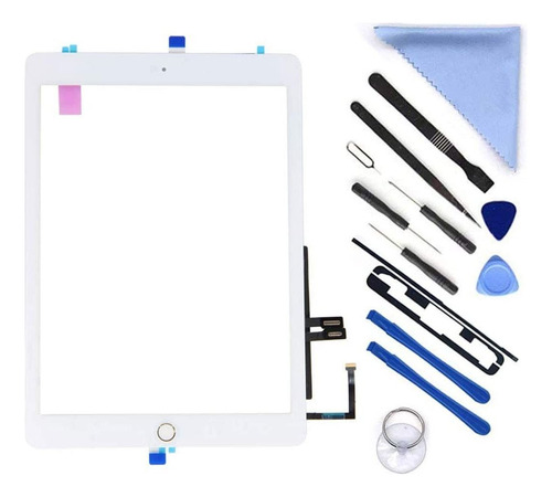 Kit De Reparación Digitalizador Blanco Para iPad 9.7 2018 I