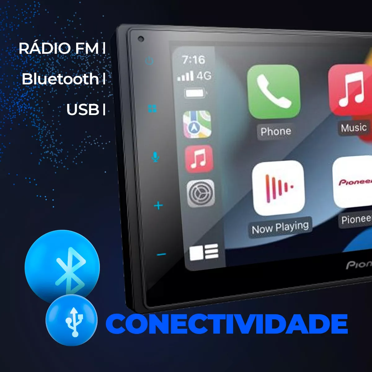 Primeira imagem para pesquisa de dvd pioneer 2 din