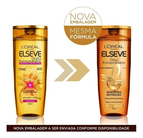 Shampoo Óleo Extraordinário 200ml L'oréal Paris Elseve