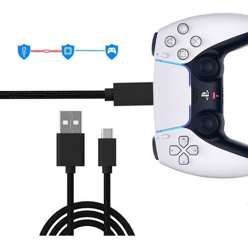 Cable De Carga Y Datos Para Mando Ps5 Dualsense