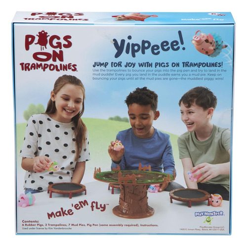 Playmonster Cerdos En Camas Elásticas Juegos De Mesa...