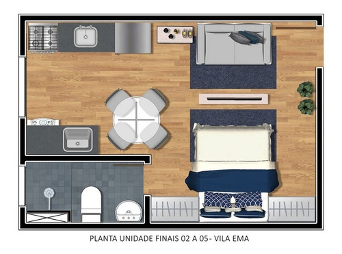 Imagem 3 de 11 de Studio À Venda, Vila Ema - São Paulo/sp - 1824