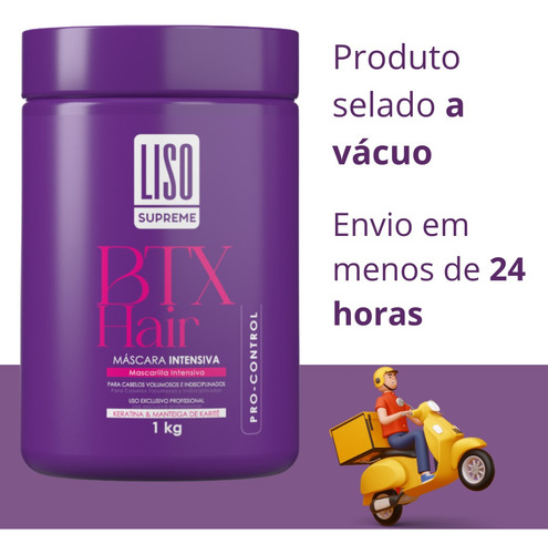 Btx Capilar Orgânico 1kg Selagem Sem Formol Liso Perfeito