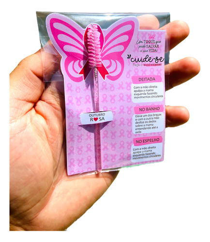 Mimo Cliente Outubro Rosa Escovinha Cilos Lash Design 30un