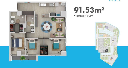 Departamento 96m2 De 3 Recamaras Balcon En Lindavista Con Amenidades