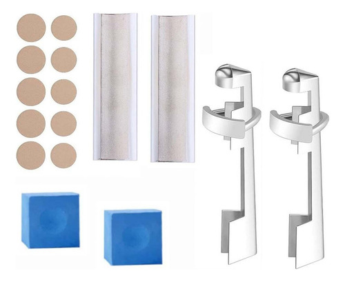 16 Portable Pool Cue Repair Parts Set