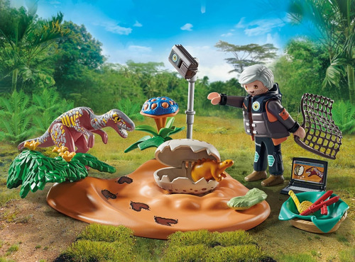 Playmobil Dinosaurio Estegosaurio + Ladrón Huevos 29pc 71526 Dinosaurio Ladrón