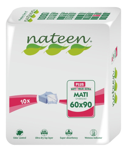 Sabanillas Para Adultos O Bebes60x90cm Nateen Pack(4x10uni) 